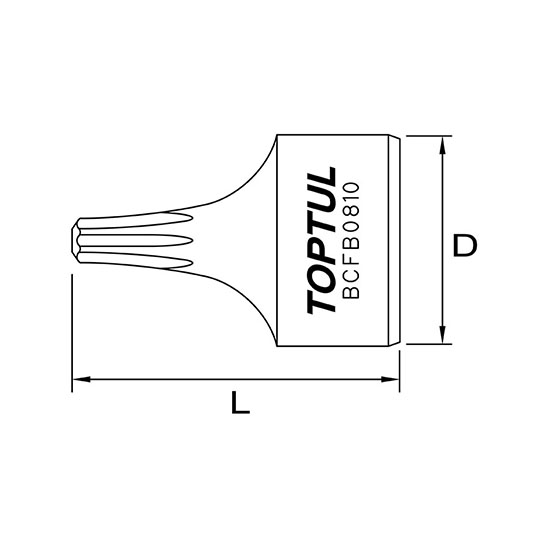Đầu tuýp sao 1/4